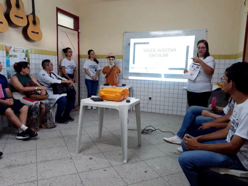 In reference to World Hearing Day, LAIS conducts activity in a municipal school in Macaíba/RN