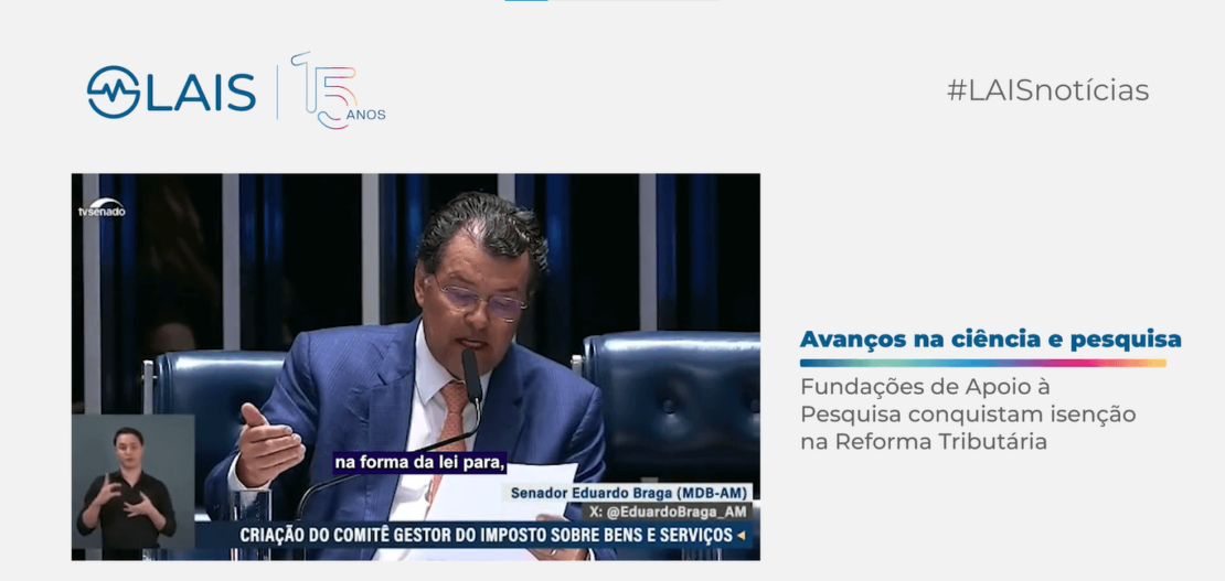 Destaque na Reforma Tributária garante isenção de impostos para Fundações de Apoio à Pesquisa