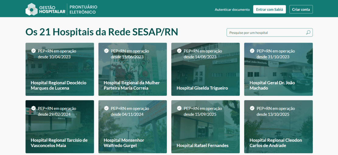 Faturamento da rede hospitalar no RN aumenta com uso de Sistema de Gestão